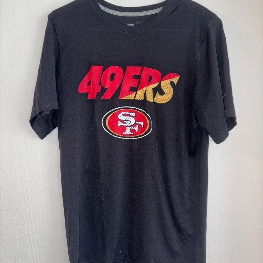 Nike‎ San Francisco 49ers T-Shirt Mens Small Black Dri-FIT NFL Training Tee